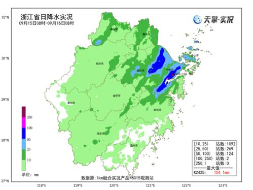 风大雨急!台风“贝碧嘉”继续影响浙江 今天北部沿海局地有大暴雨