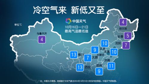 准备好厚衣服!新一股强冷空气蓄势待发 这些地方将跌至冰点以下