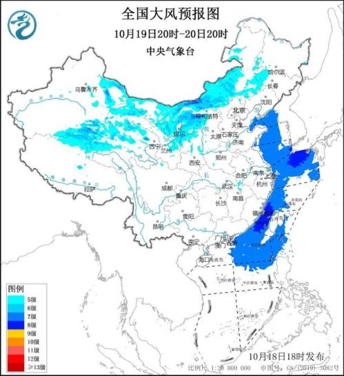 大风黄色预警:辽宁山东内蒙古新疆西藏部分地区阵风将达8至9级